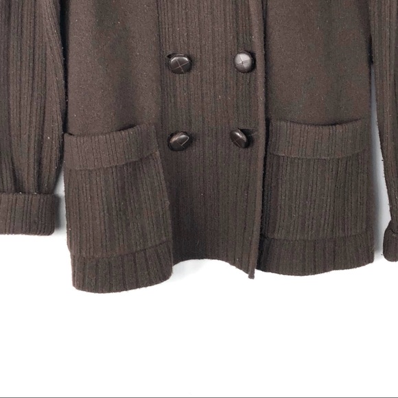 J. Crew cardigan lambs wool knit ribbed knit - Picture 3 of 5